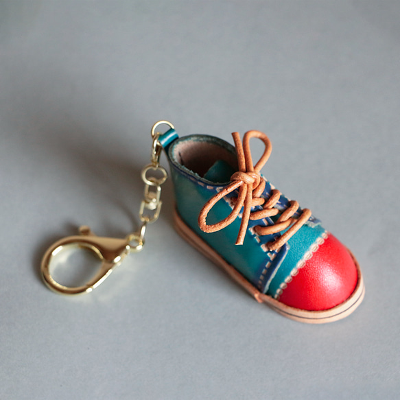 可愛い靴本革バッグチャーム ネコチャーム 革 バッグチャーム キーリング プレゼント 6枚目の画像
