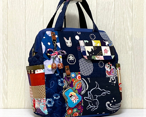 マチャ抹茶　リュック×2　ショルダーバッグ×2　ハンドメイド THE SCAPE OF GREEN 大きく開いて中が見やすい2WAYショルダー