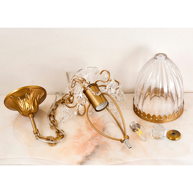 ペンダントランプ《アレシアの灯雫（とうしずく）》 （1灯）【LED電球付き・サイズ変更再販】