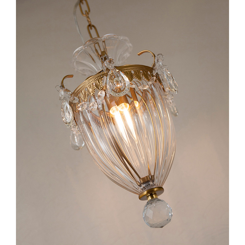 ペンダントランプ《アレシアの灯雫（とうしずく）》 （1灯）【LED電球付き・サイズ変更再販】