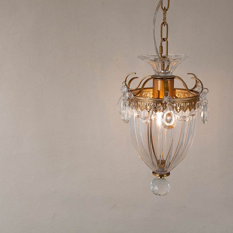 ペンダントランプ《アレシアの灯雫（とうしずく）》 （1灯）【LED電球付き・サイズ変更再販】