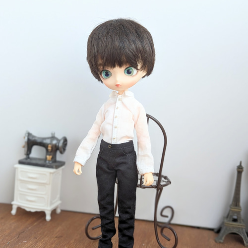 1294※ハルモニアブルームルートアウトフィット※単品※白の長袖シャツ※1