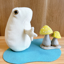 おねむのタコくんJr.【キルトグレー×ミントグリーン】 ぬいぐるみ