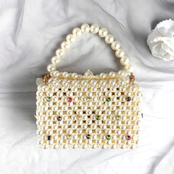 レトロビーズバッグ パール☆ビーズバッグ☆ ショルダーバッグ Chillax