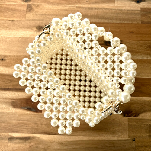 カラフルビジューの姫パールバッグ☆ビーズバッグ☆ 結婚式 披露宴