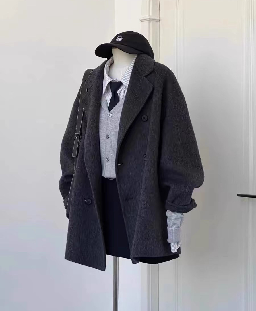 ラシャコート、レディース 、着痩せ 、防風 、春秋 、秋冬、 通勤 、通学 、お出かけ