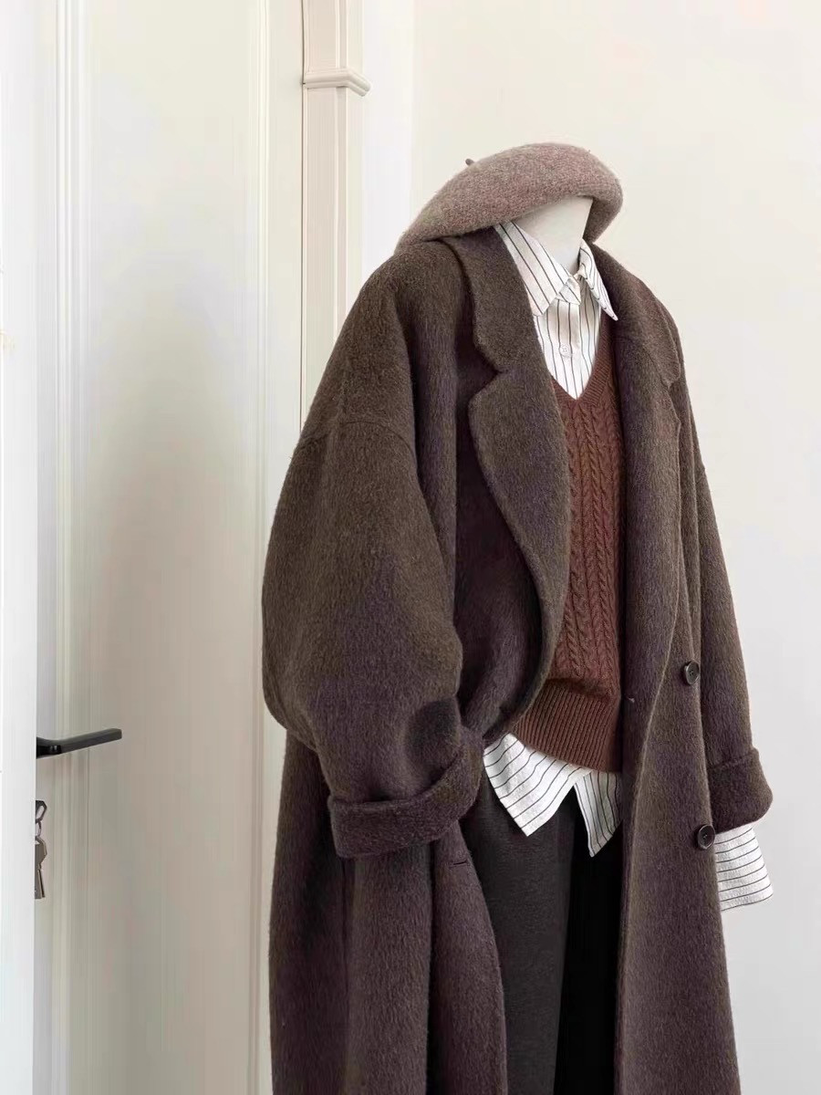 ラシャコート、レディース 、着痩せ 、防風 、春秋、秋冬、 通勤 、通学 、お出かけ