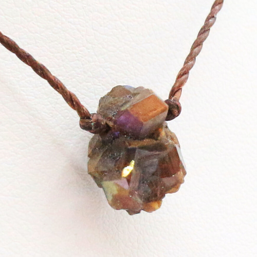 国産鉱物 奈良県産 レインボーガーネット kokusan07 国産鉱物 奈良県産 レインボーガーネット kokusan07 ネックレス