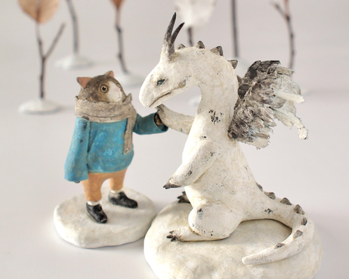 美品「Windstone Editions」ホワイトドラゴン☆オブジェ置物☆竜 美品「Windstone Editions」ホワイトドラゴン☆オブジェ置物☆竜 美品