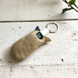 オリジナル 羊毛 フェルト リップケース 印鑑ケース ハンドメイド 6枚目の画像