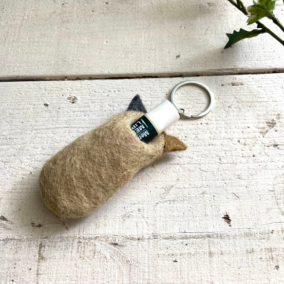 オリジナル 羊毛 フェルト リップケース 印鑑ケース ハンドメイド 6枚目の画像
