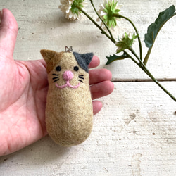 オリジナル 羊毛 フェルト リップケース 印鑑ケース ハンドメイド 7枚目の画像