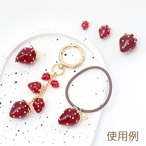 e.m.イチゴチャーム A4051 12個 いちごチャーム 苺チャーム イチゴチャーム 樹脂 約8×11.5