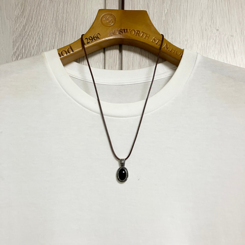 ブラック　オニキス　シルバー　ネックレス　ペンダント　#インディアンジュエリー ブラック オニキス シルバー ネックレス ペンダント
