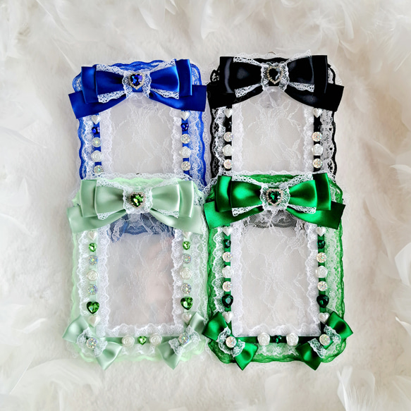 ブルーハート♡白リボン♡アクセサリーケース♡♡No.1945 604844064664fef9e7ea6e47f3671f