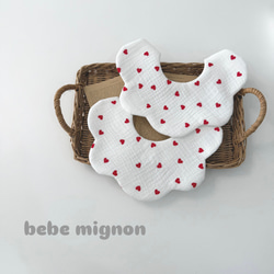 ドット柄もくもくスタイ スタイ・よだれかけ bebe mignon 通販