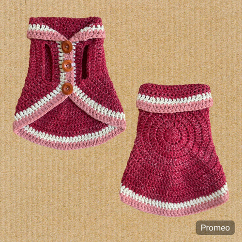 犬服⭐︎胴回り36cm カーディガン⭐︎セーター⭐︎ポンチョ