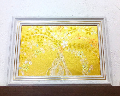 風水開運絵画　幸運運ぶ＊幸せの招財樹〜輝きのカラフル光樹〜 金のなる木  花　全 風水開運絵画 幸運運ぶ＊幸せの招財樹〜輝きのカラフル光樹〜
