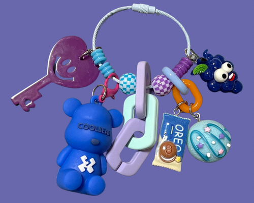 ガチャ詰めポーチ キャンディバック じゃらじゃらキーホルダー