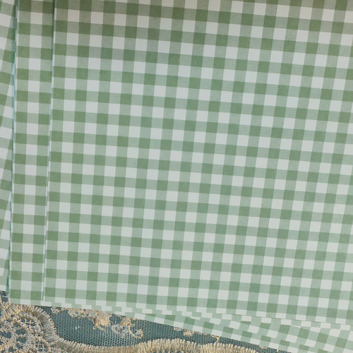 デザインペーパーチェック柄 A4サイズデザペ20枚 その他雑貨