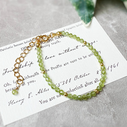 ペリドットブレスレット ペリドットブレスレット【8月の誕生石】Peridot Bracelet – gemish
