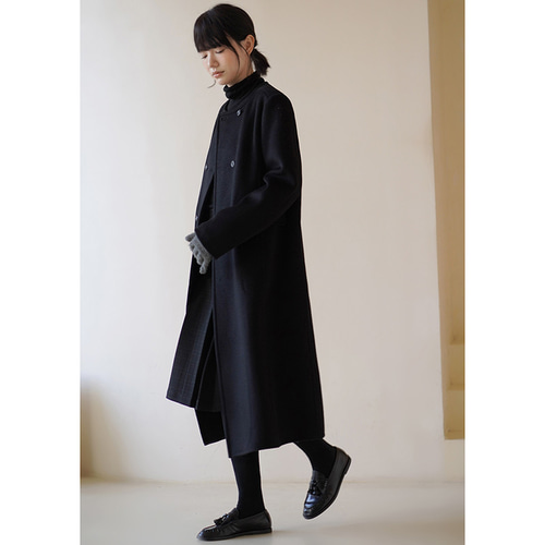 ☆高級英国MOON生地☆A.P.C. ベロア丸首ウールツイードコート　38サイズ 100%ウールロングコート ツイード生地ウールコート マフラー付き2