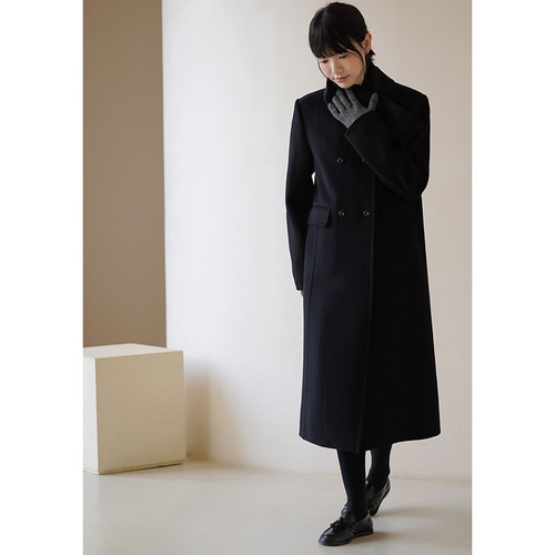 ツイードエレガントロングコート 貫禄のあるロングコートが似合うエレガントさん - AUEN