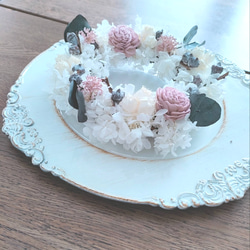 オリーブとユーカリのナチュラルスワッグ ドライフラワー Rose,Quartz