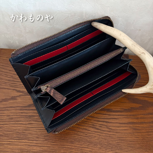 本革 クロコダイル（ワニ革）L字ファスナー長財布 ロングウォレット