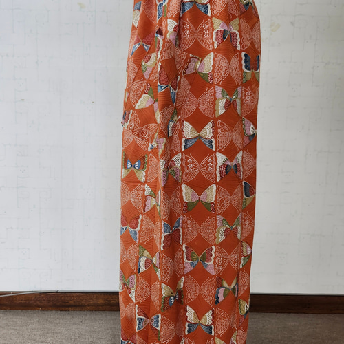 着物リメイク ワイドパンツ キュロット・ワイドパンツ hiro 通販