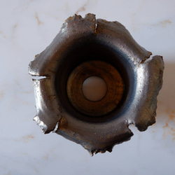 3.5号燻し金彩羽衣鉢780　塊根植物　多肉植物　盆栽　植木鉢　作家鉢　沖縄 5枚目の画像