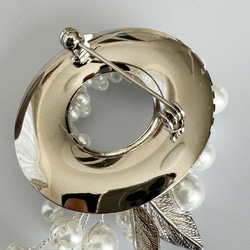 珍珠植物花環胸針/腕花 - 純白色 | 儀式 | 入場儀式 | 畢業典禮 | 各種場合 [補貨] 第5張的照片