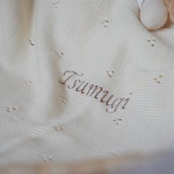 ❁お名前入りblanket❁　ブランケット　おくるみ　新生児　出産祝い　出産準備　ニューボーンフォト　刺繍　ニット　赤ち 5枚目の画像