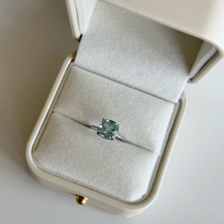 silver925/スカイブルートパーズリング/クッションカット/2.6ct