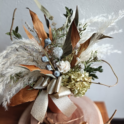 超早割ナチュラルドライフラワーのお祝い花M 母の日 パンパスグラス