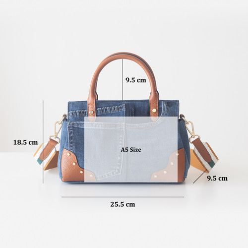 USEDデニムリメイク 大きいボストンバッグ　ショルダーバッグ2way USEDデニムリメイク 大きいボストンバッグ 本革 ショルダーバック 2way