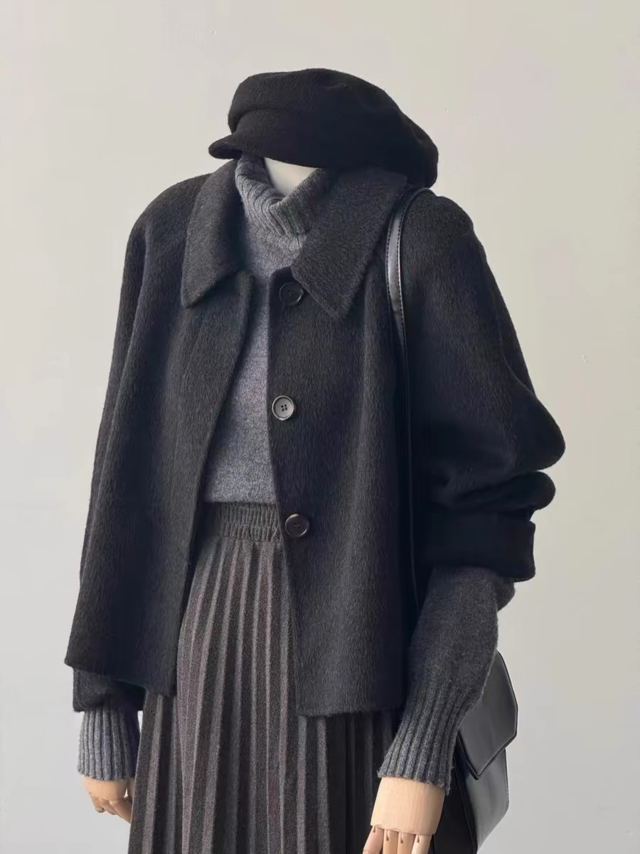 ラシャコート、レディース 、着痩せ 、防風 、春秋、秋冬、 通勤 、通学 、お出かけ