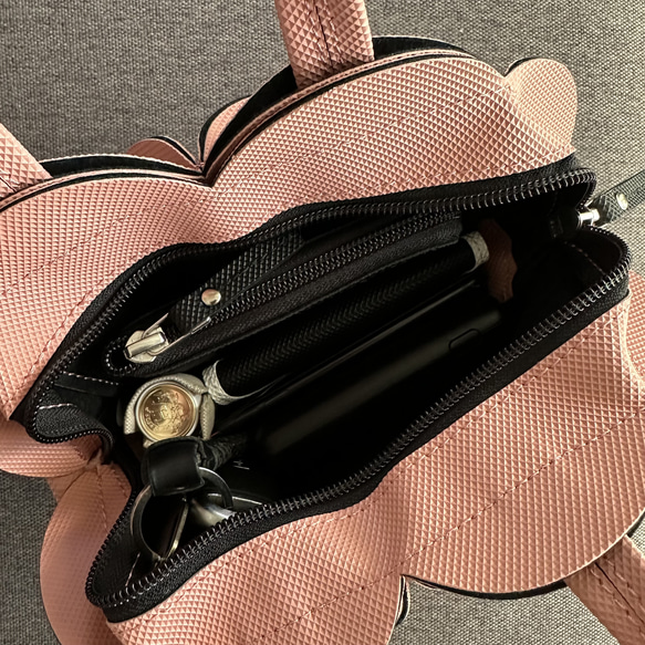 幾何学的なお花のキャンディーバッグ　6522PINK 5枚目の画像