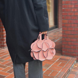 幾何学的なお花のキャンディーバッグ　6522PINK 2枚目の画像