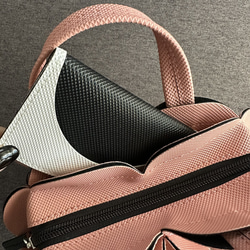 幾何学的なお花のキャンディーバッグ　6522PINK 6枚目の画像