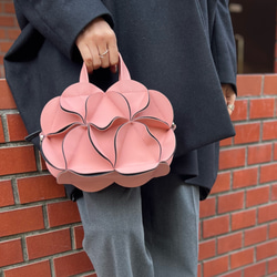 幾何学的なお花のキャンディーバッグ　6522PINK 3枚目の画像