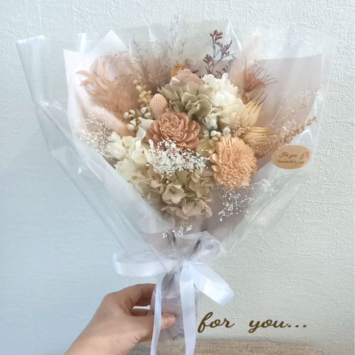 ドライフラワースワッグ❁364プロテア 花束 ブーケ 前撮り ギフト