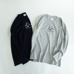 雙色刺繡長袖T卹 <太空女孩> 第4張的照片