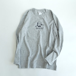 雙色刺繡長袖T卹 <太空女孩> 第8張的照片