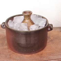 備前燒清酒瓶和清酒瓶冷卻器套裝 t-123 第5張的照片