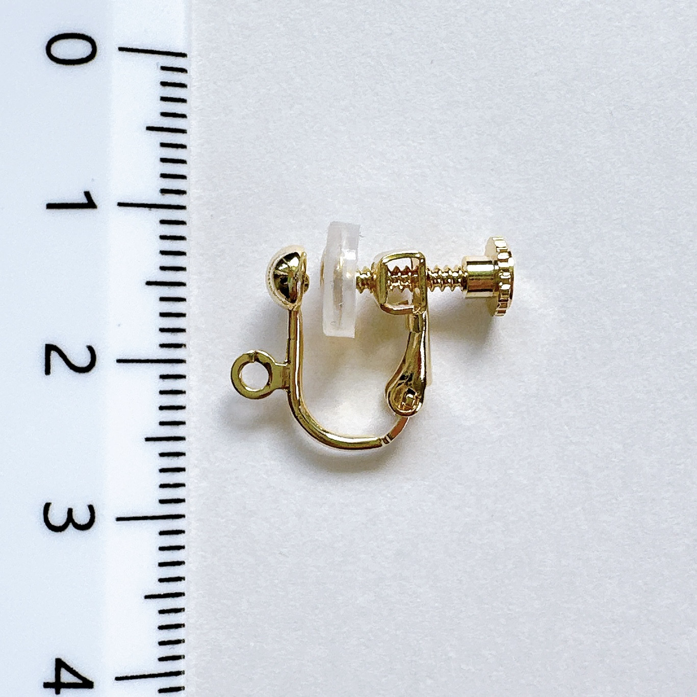 キャンディーカラ－のカルセドニーピアス14KGF(ピンク・ブルー）