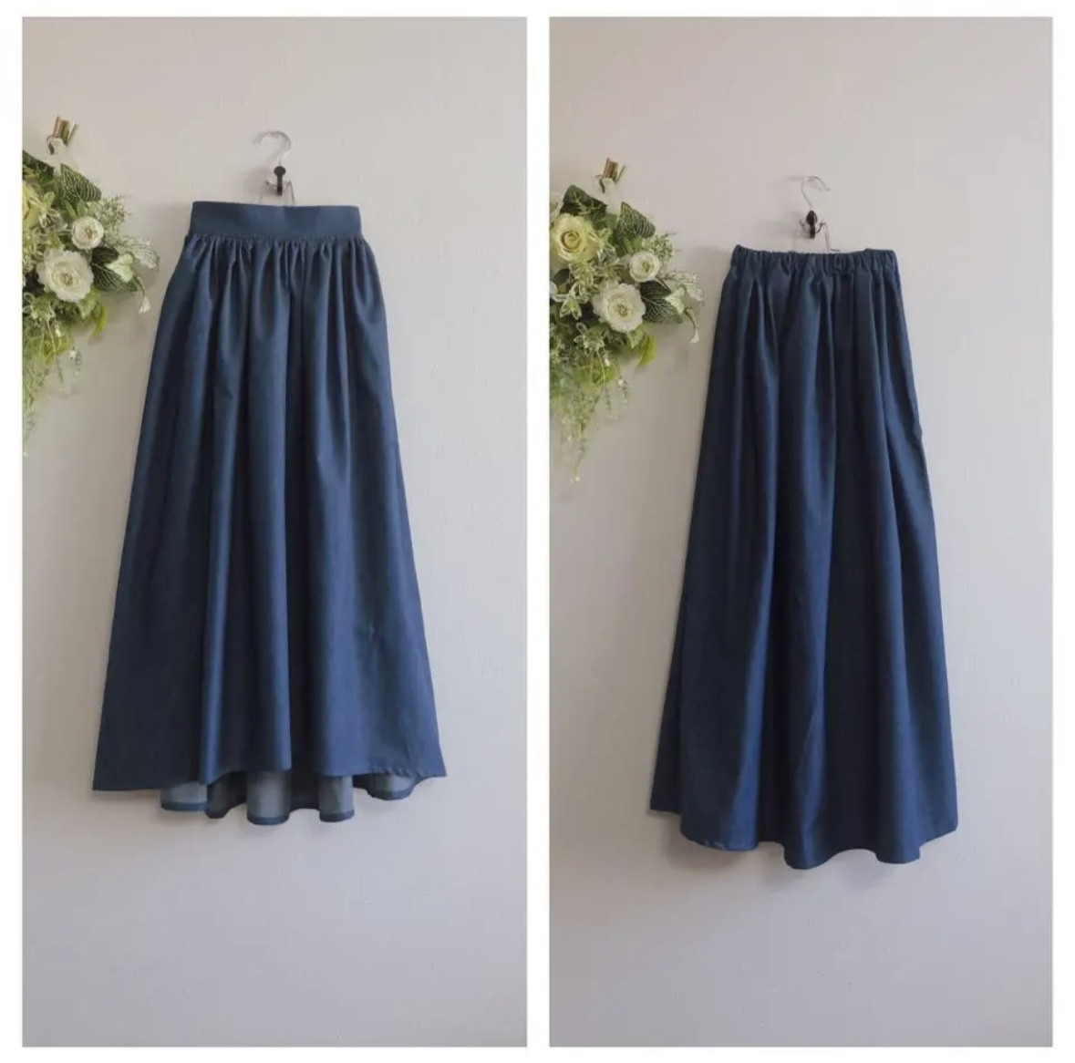 サイズオーダー／児島デニムウエストギャザースカート