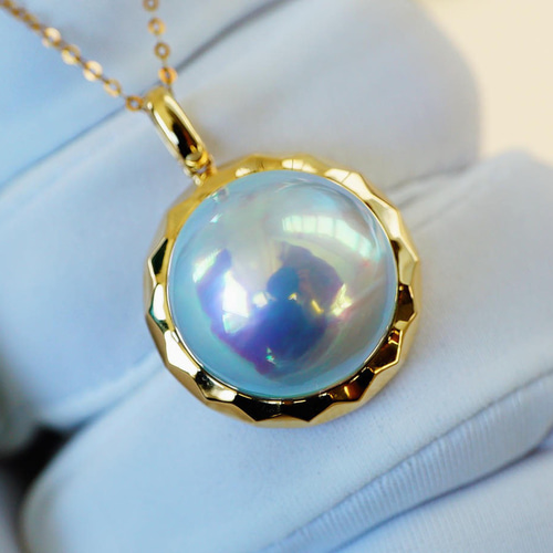 幻のパール」K18 天然マベパール 健康・無垢・長寿・富・純潔・円満