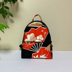 SOLD【一点もの】リメイク帯 上品な着物リュック／C62 リュック