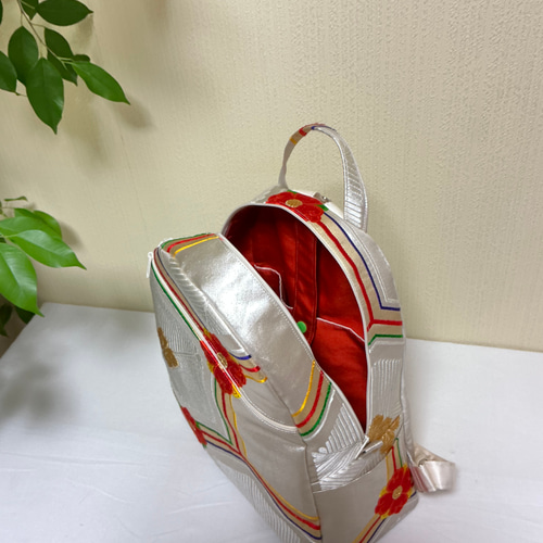 帯リメイクリュック 3-36 SOLD【一点もの】リメイク帯 上品な着物リュック／C63 リュック
